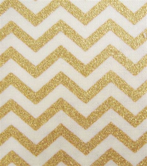 keepsake calico fabric-cream with gold metallic chevron|Cream & Gold Metallic Chevron Quilt Cotton Fabric by Keepsake .